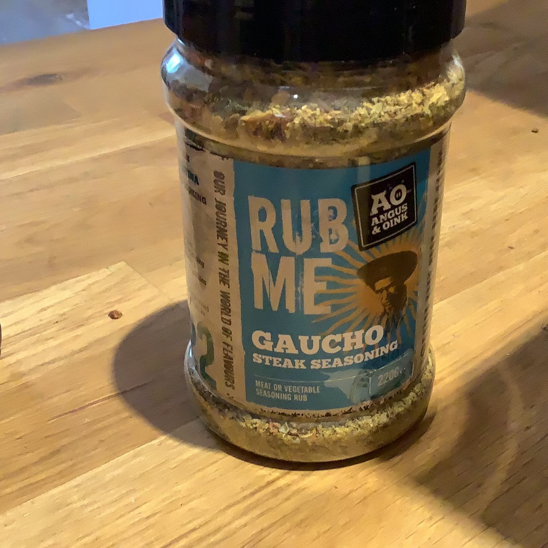 AO Angus & oink rub me gaucho steak seasoning Ben's Biltong