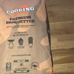 Cooking on fire briquettes